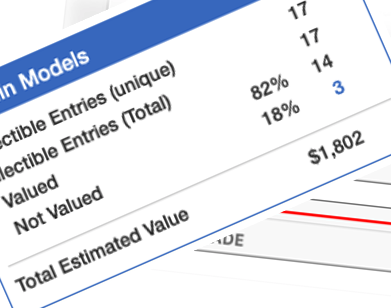 See the Estimated Value of your Sub-Collections