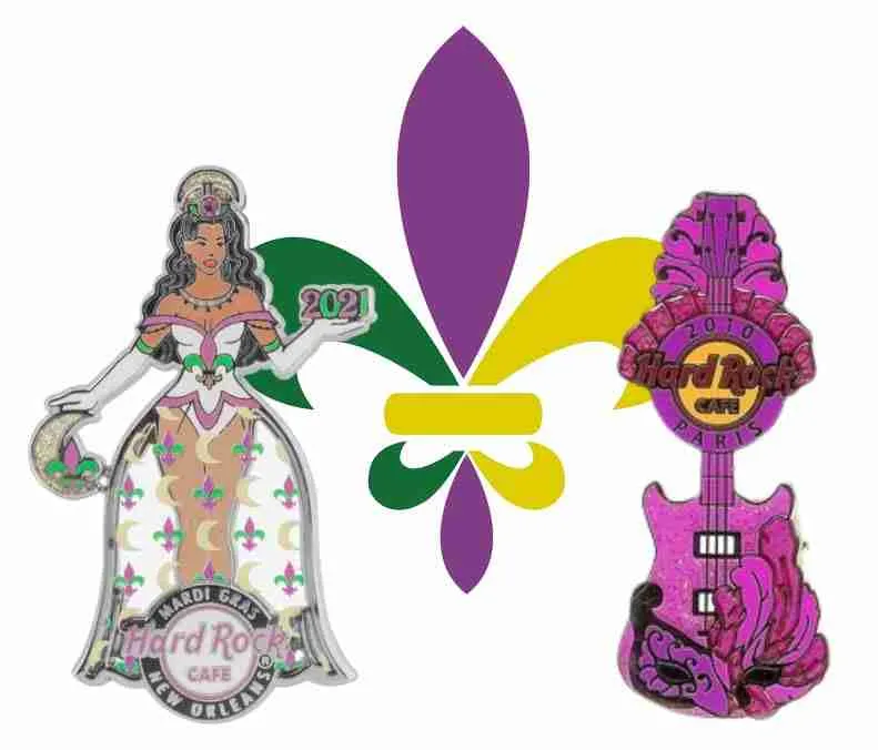 Top-10 Most-Valuable HRC Mardi Gras Pins
