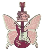 50th Anniversary Pinktober Butterfly Guitar (Clone)