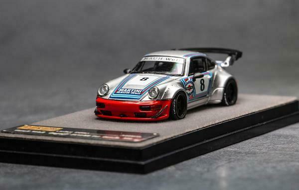PGM 1/64 RWB Porsche 911 964 Martini Fully Open Rauh-Welt