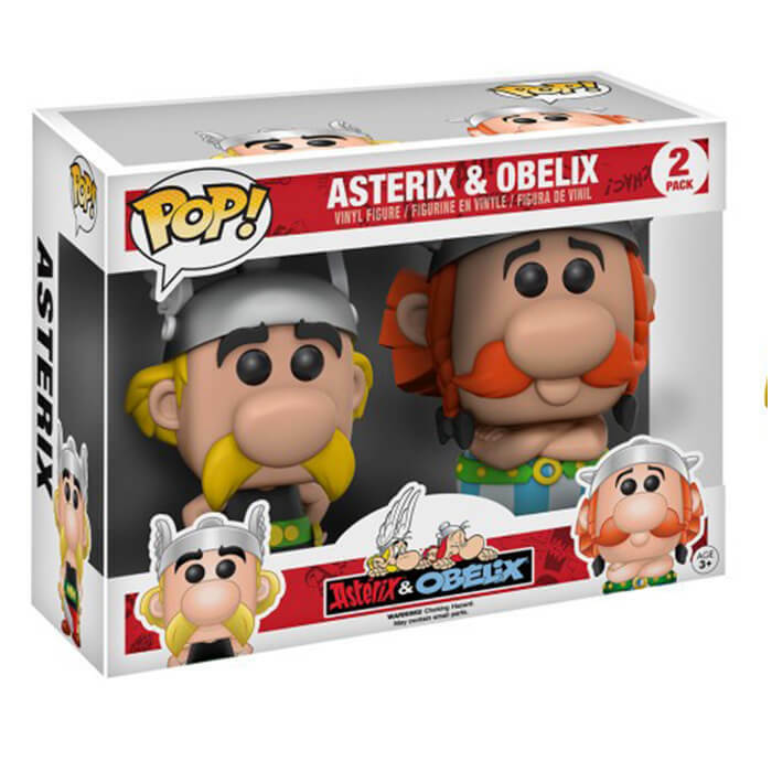 #130 Comic Vinyl Figur Funko Asterix & Obelix Set POP Movies #129