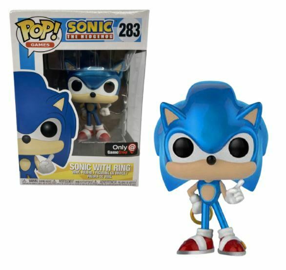Vinyl Sonic The Hedgehog Funko Pop Sonic with Ring Metallic Special Edition 