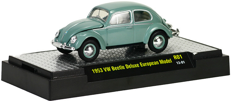 2013 M2 MACHINES 1953 VW BEETLE DELUXE EUROPEAN MODEL GRY R01 13-01 