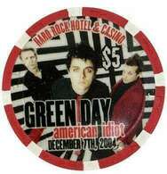 $5 Green Day Casino Chip