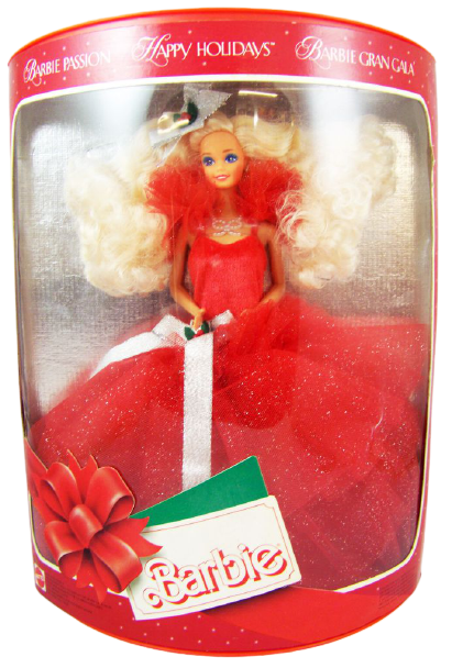 1988 Holiday Celebration Barbie Dolls hobbyDB