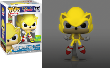 Funko Pop Games Sonic The Hedgehog - Super Sonic First Appearance 877 (sdcc  2022) (glows In The Dark)