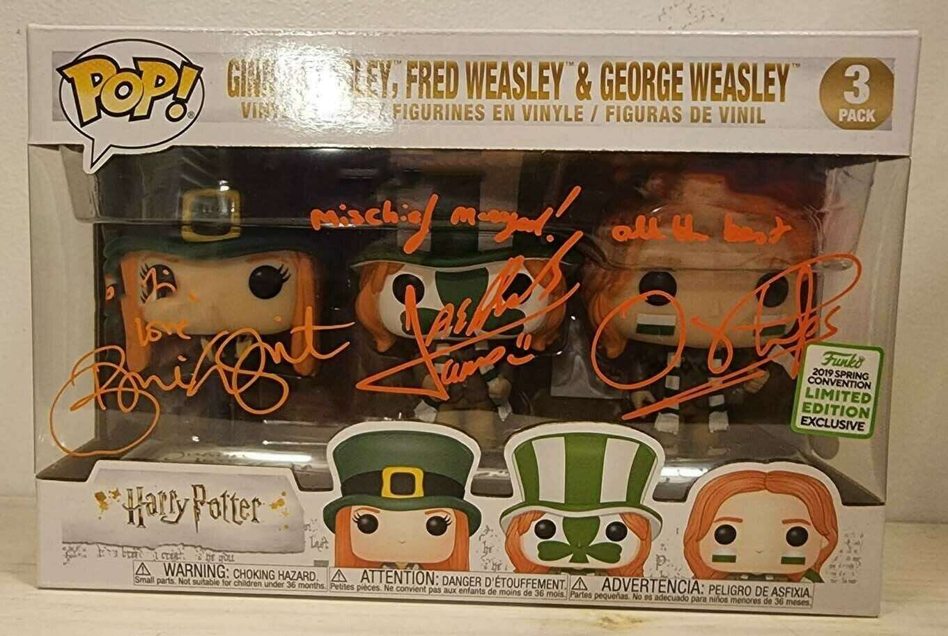 Ginny Weasley, Fred Weasley, and George Weasley