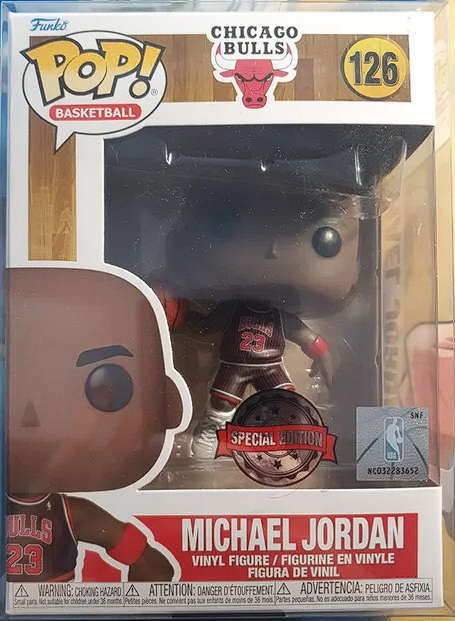 Michael Jordan Funko Pop! 126 NBA Chicago Bulls Exclusive Vinyl Figure