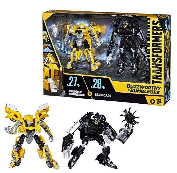 Transformers Studio Series 27-BB vs 28-BB Buzzworthy Clunker Bumblebee & Barricade - 2-Pack
