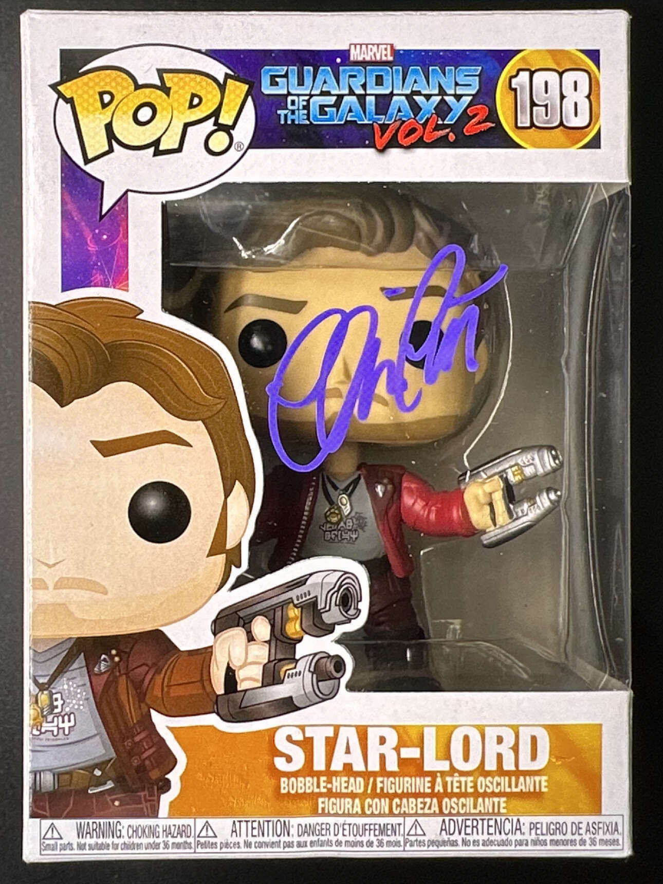 Funko Pop! Star-lord CHASE #198 Guardians Of The Galaxy 2