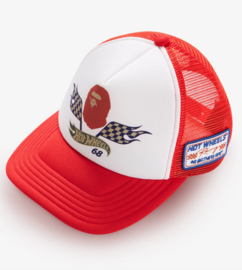 BAPE Hot Wheels Flag Logo Trucker Cap, Hats