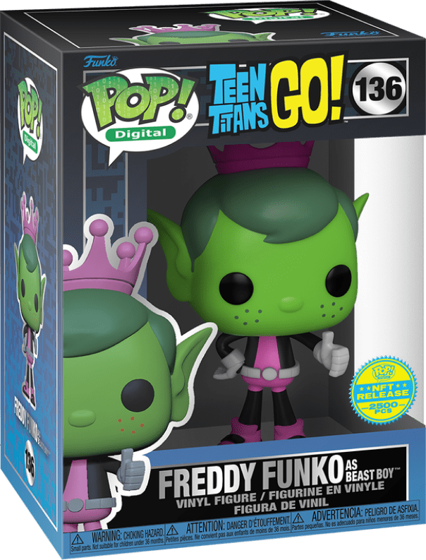 Freddy Funko as Beast Boy Art Toys hobbyDB