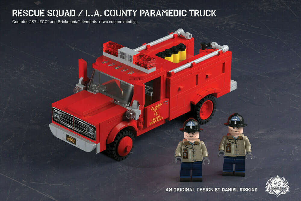 Rescue Squad L.A. County Paramedic Truck Construction Sets