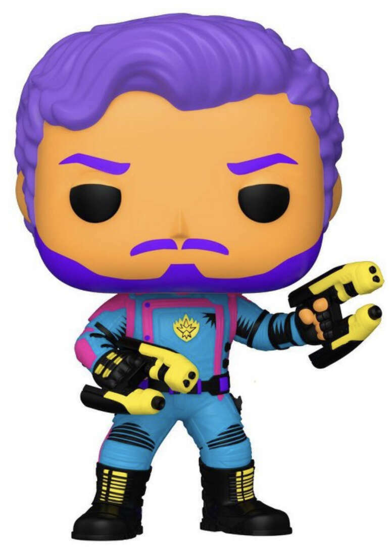 Funko Pop! Guardians Of The Galaxy: Volume 3 - Star-lord (blacklight)  (target Exclusive) : Target