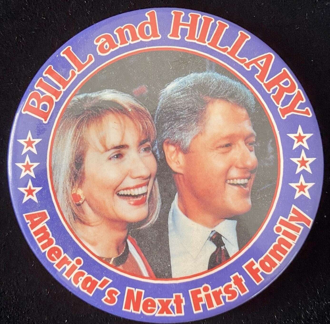 Bill and Hillary America’s Next First Family Pins and Badges hobbyDB