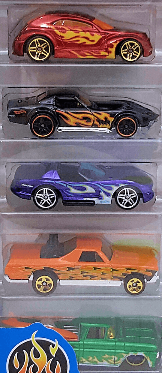 Hot wheels flames 5 best sale pack 2019