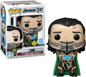 Funko Pop! Marvel Avengers Endgame Loki (With Tessaract) GITD Funko Shop  Exclusive Bobble-Head #747 - US