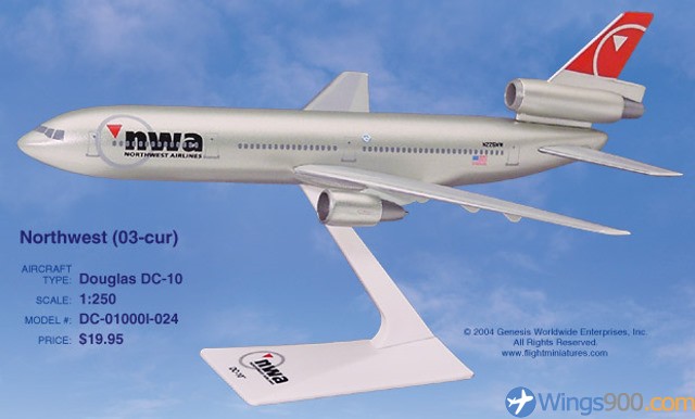 Northwest Airlines DC-10-30 | Model Aircraft | hobbyDB