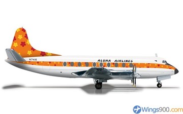 航空機・ヘリコプター herpaAloha Airlines Vickers Viscount700 Herpa Wings United Airlines Vickers Viscount 700 ezToys