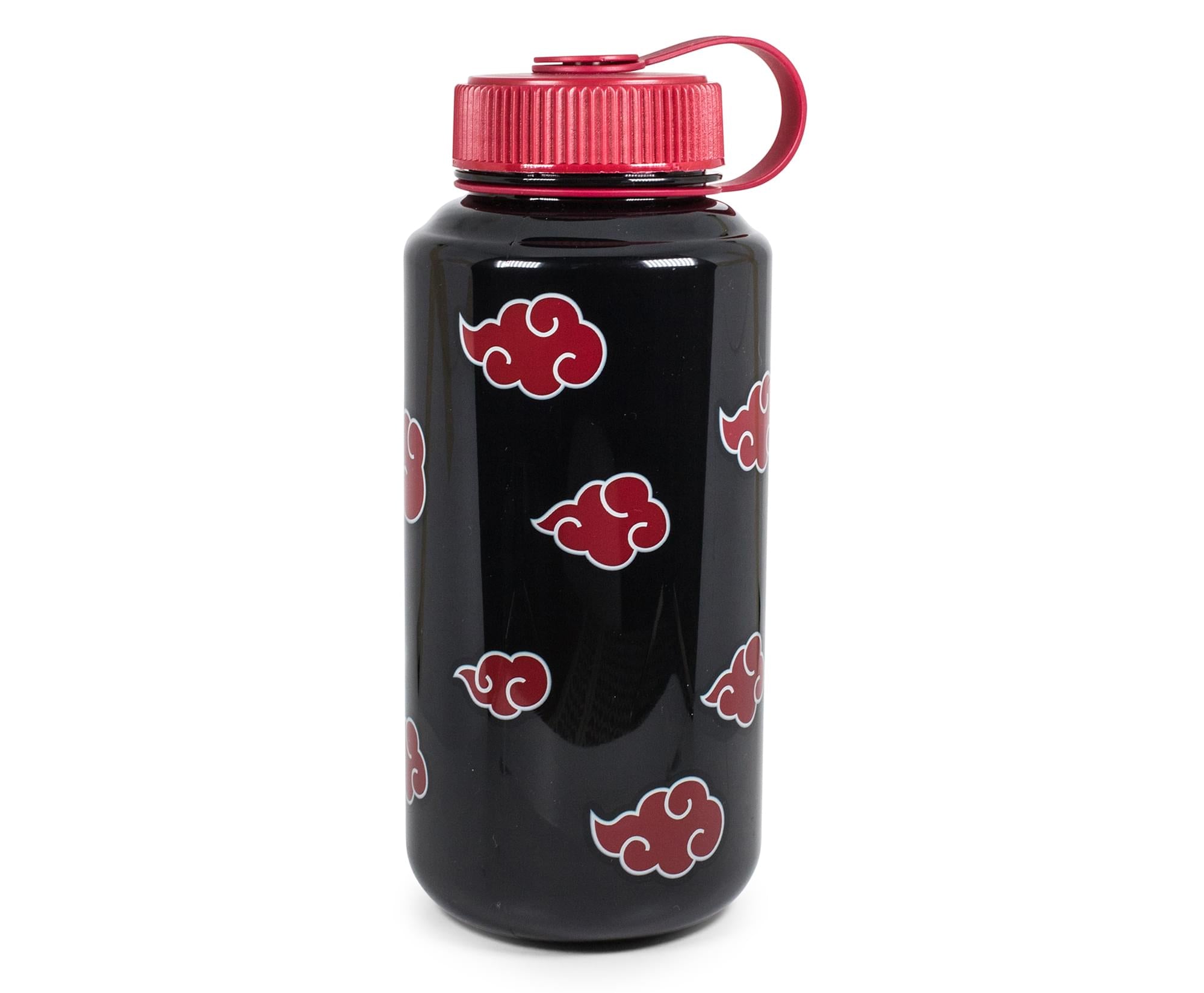 Naruto Shippuden Akatsuki Red Clouds Plastic Water Bottle Holds 32