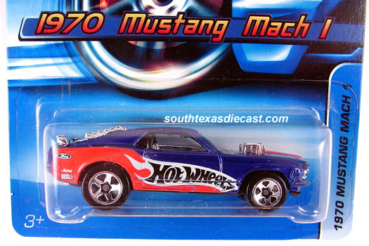 1970 Mustang Mach 1 #125 NB4 Purple 2006 Hot Wheels 