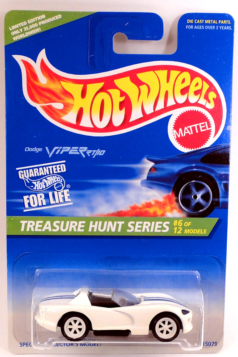 Red Choice Lot 1996 Hot Wheels Treasure Hunt Dodge Viper RT/10 #433 White 