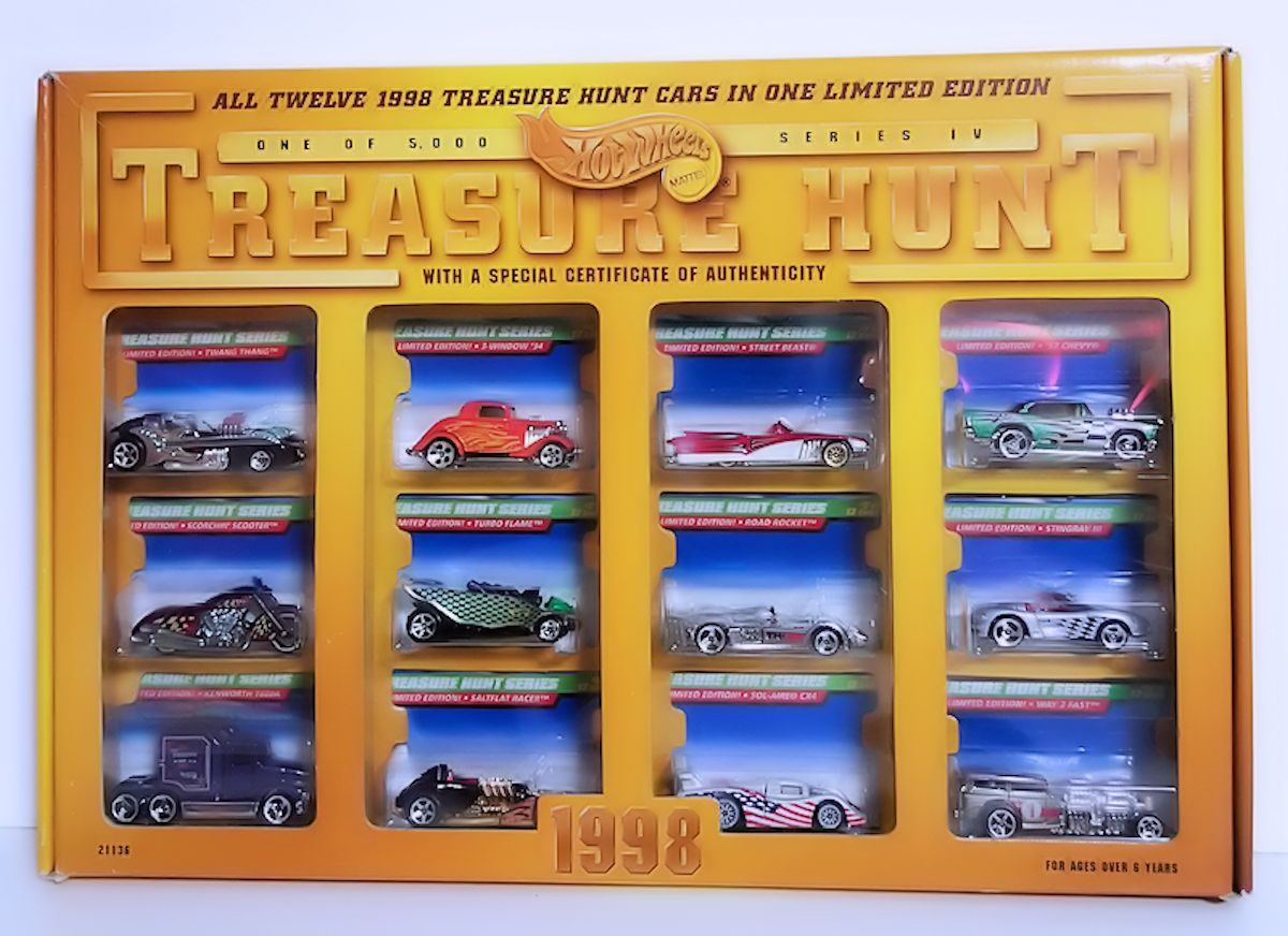 1998 hot on sale wheels treasure hunt