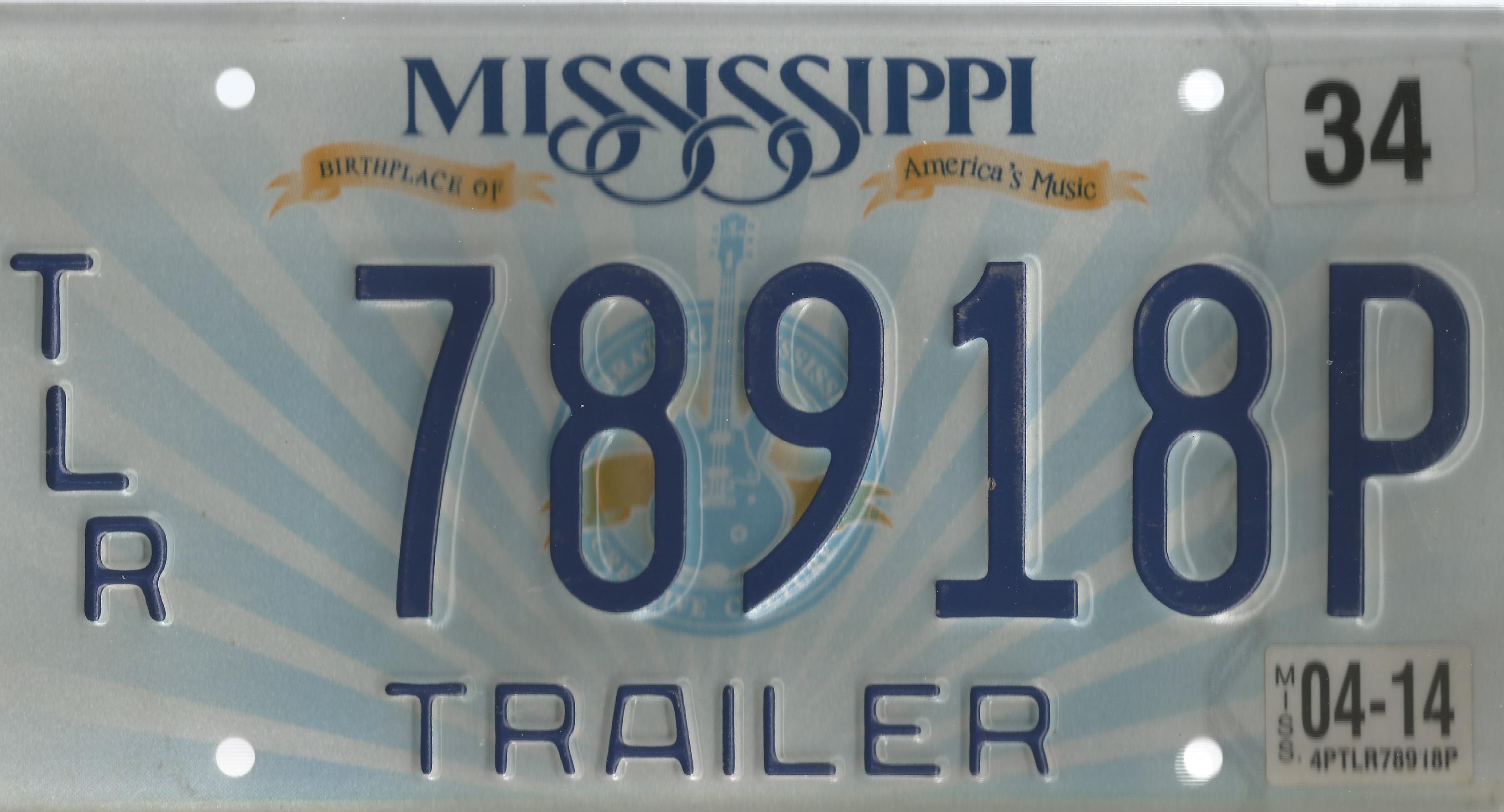 Mississippi License Plate License Plates hobbyDB