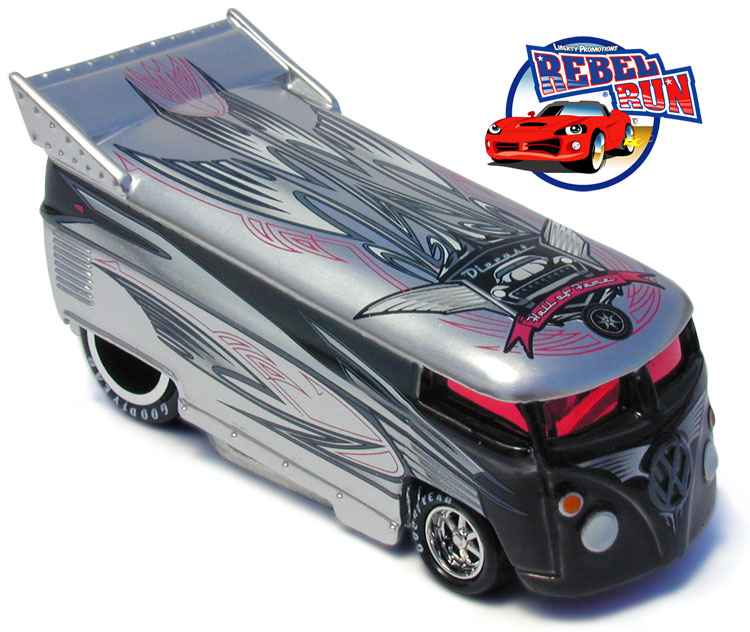 Diecast Hall Of Fame VW Drag Bus Rebel Run Model Trucks hobbyDB