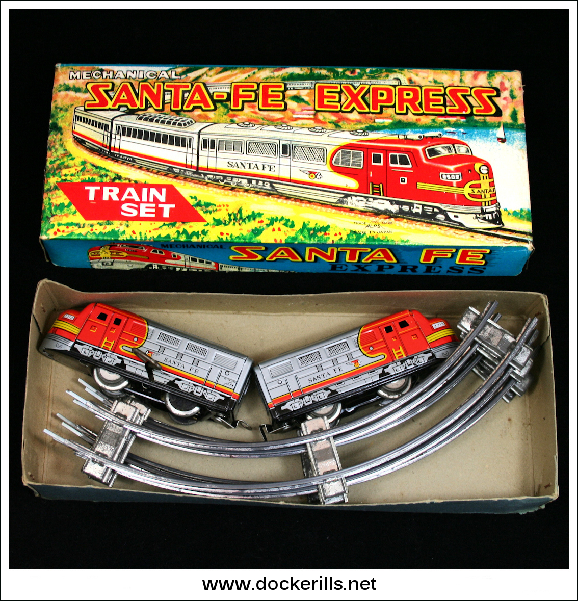 Alps Santa-Fe Express | Tinplate and Pressed Steel Toys | hobbyDB