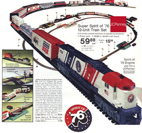 Spirit of 76 model train top