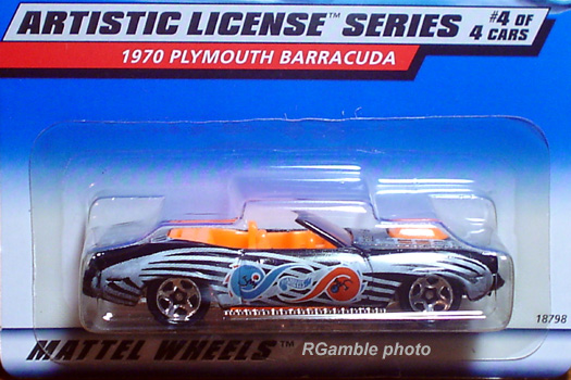 1998 Hot Wheels ~ARTISTIC LICENSE~ 1970 Plymouth Barracuda 4/4 