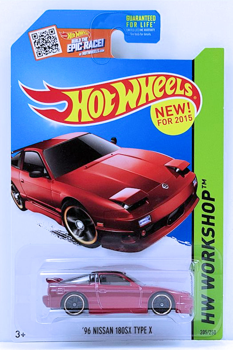 2015 HOT WHEELS "96 NISSAN 180SX TYPE X"--RED 