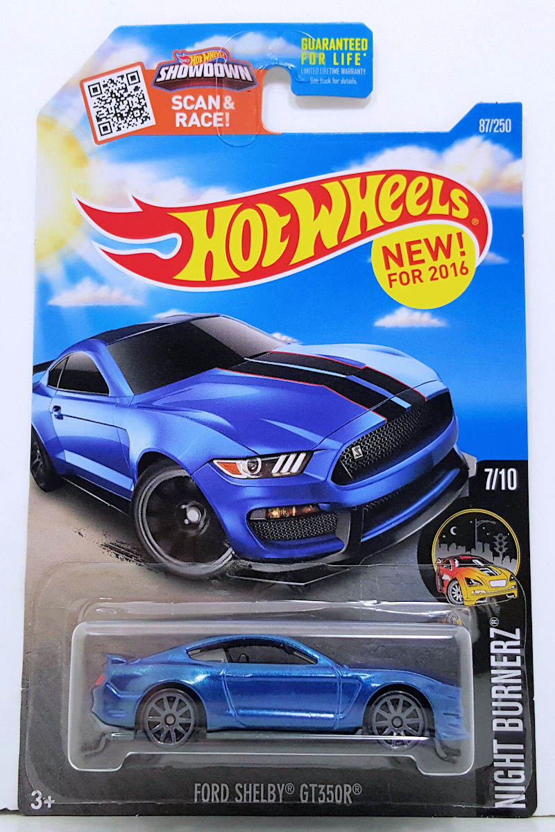 Hot Wheels 1:64 Diecast Walmart Exclusive Factory 500 HP #2 Ford Shelby GT350R 