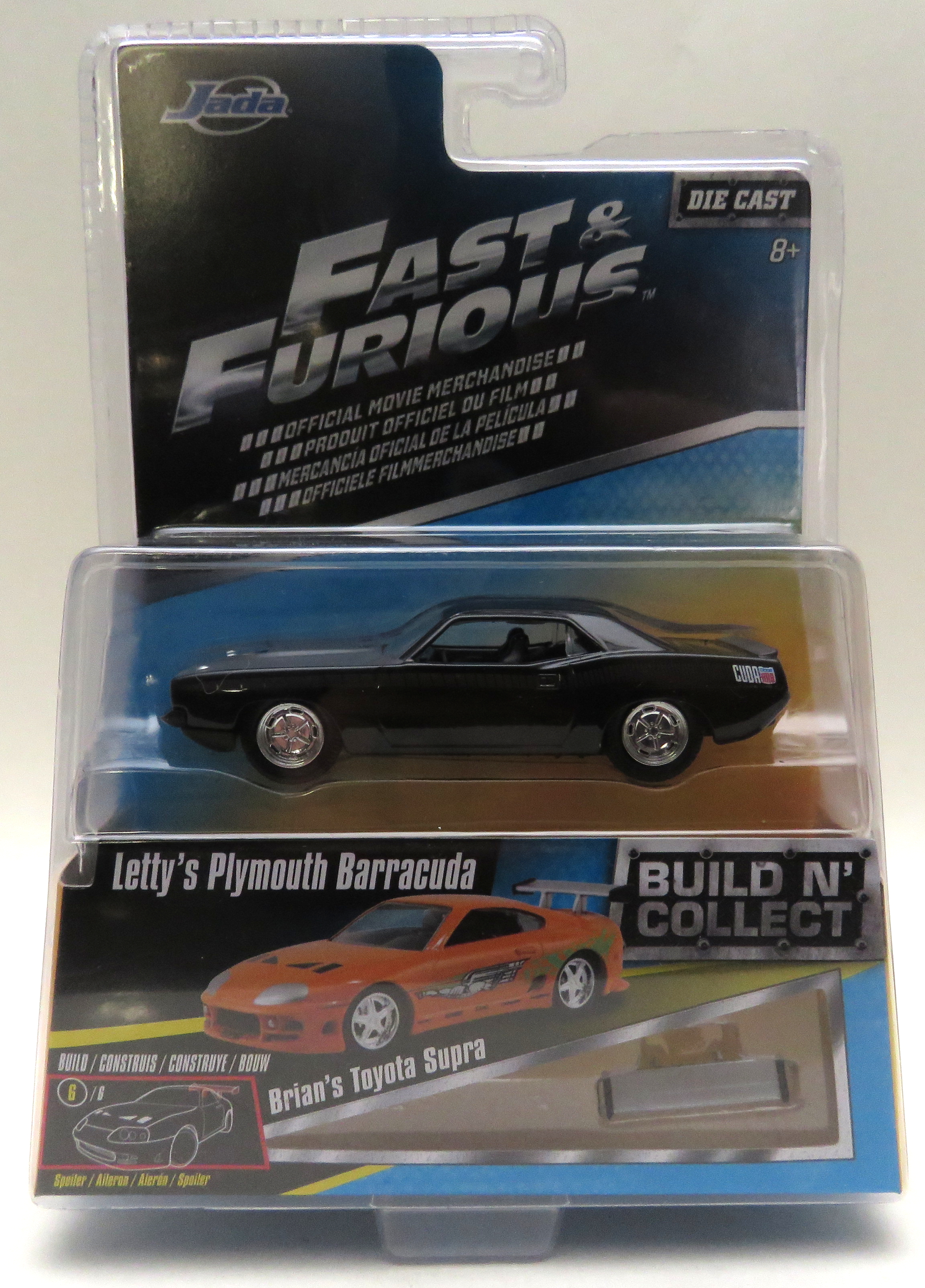 PLYMOUTH BARRACUDA LETTY'S FAST & FURIOUS 1/24 SCALE DIECAST CAR MODEL BY  JADA TOYS 97195
