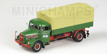 MINICHAMPS MAN F8 1953 GREEN CANVAS TRUCK LIM 1/3000pcs - 1