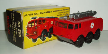 BUDGIE 298 ALVIS SALAMANDER FIRE CRASH TENDER TRANSFERS/DECALS