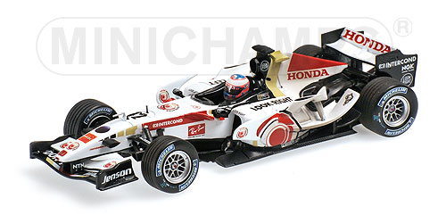 新作人気 Honda RA106 - Jenson Button - Dirty Version Winner Hungarian ミニカー