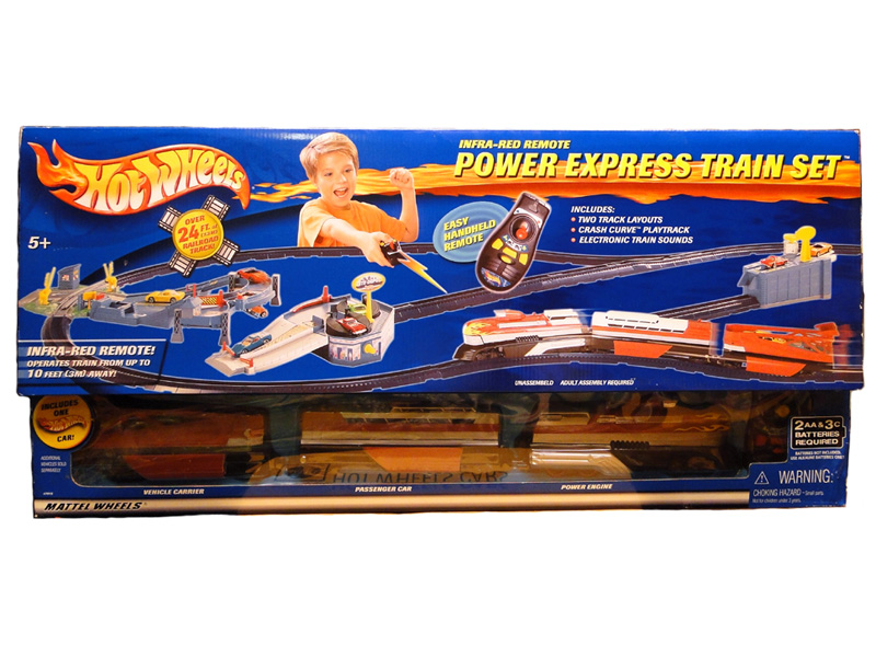 Hot wheels power express train set clearance