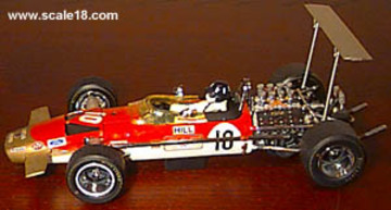 F1 LOTUS 49B Gold Leaf #10 Graham Hill USA GP 1968 1/43