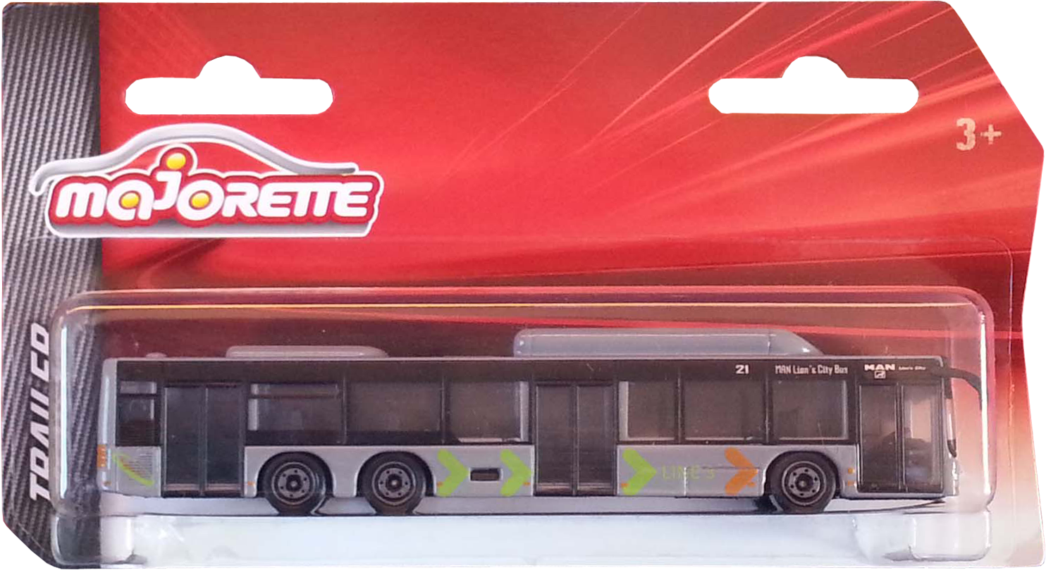 Majorette Transporter Model Car metal Bus MAN Lions City C orange City Bus 