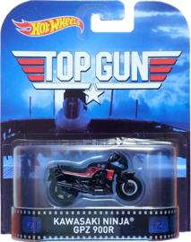 ミニカー Hot Wheels Kawasaki Ninja GPZ 900R Hot Wheels - KAWASAKI NINJA GPZ 900R Top Gun - Retro