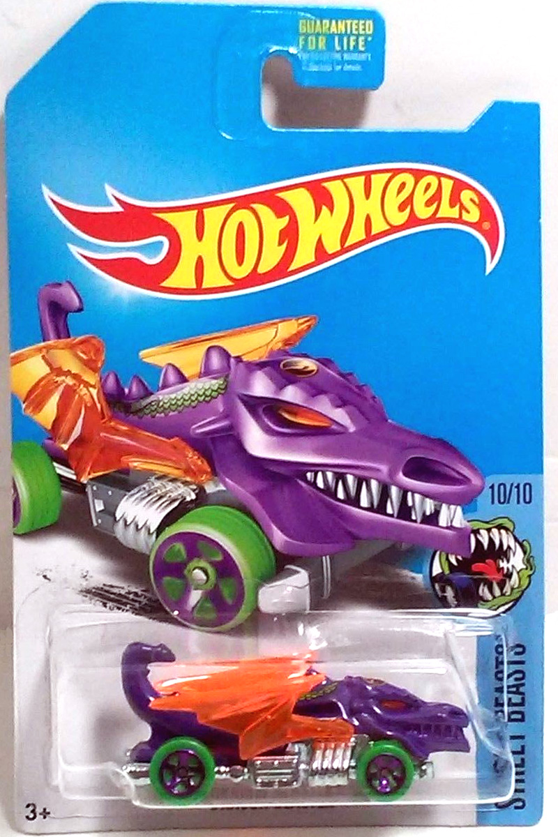 2017 Hot Wheels Treasure Hunt #10/10 Street Beasts Dragon Blaster