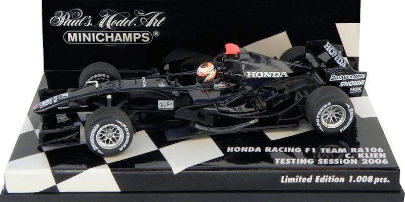 Honda RA106 - Christian Klein - Test Car 2006 | Model Racing Cars | hobbyDB