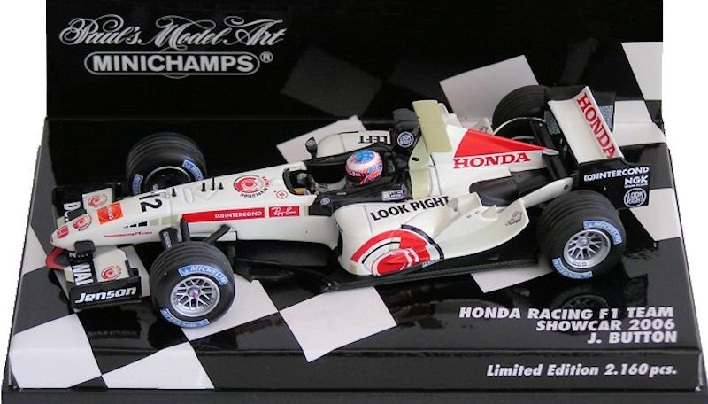 RA106 Honda 2006 1:43 - Jenson Button Model Car – AUTO