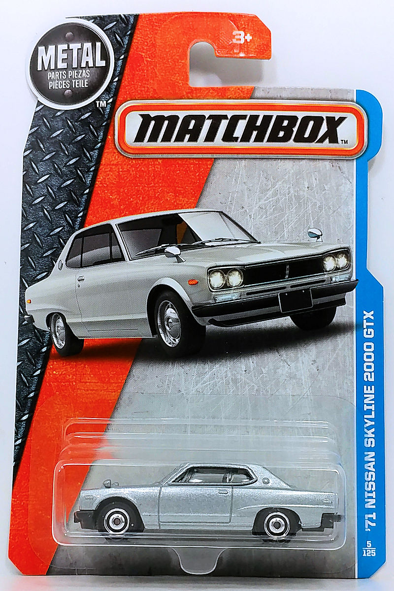 MatchBox '71 NISSAN SKYLINE 2000 GTX 11/125 