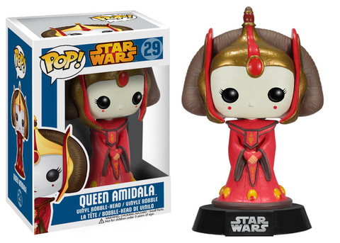 Funko Pop！Star Wars Queen Amidala #29 Rare Vaulted Retired“MINT” With Protector 