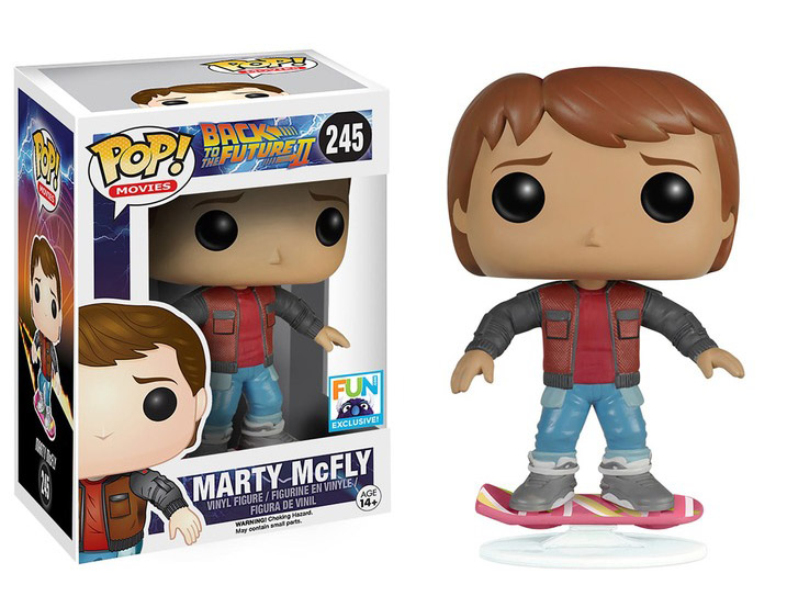 Toys Funko T-Shirt Back to the Future Marty with Hoverboard Limited