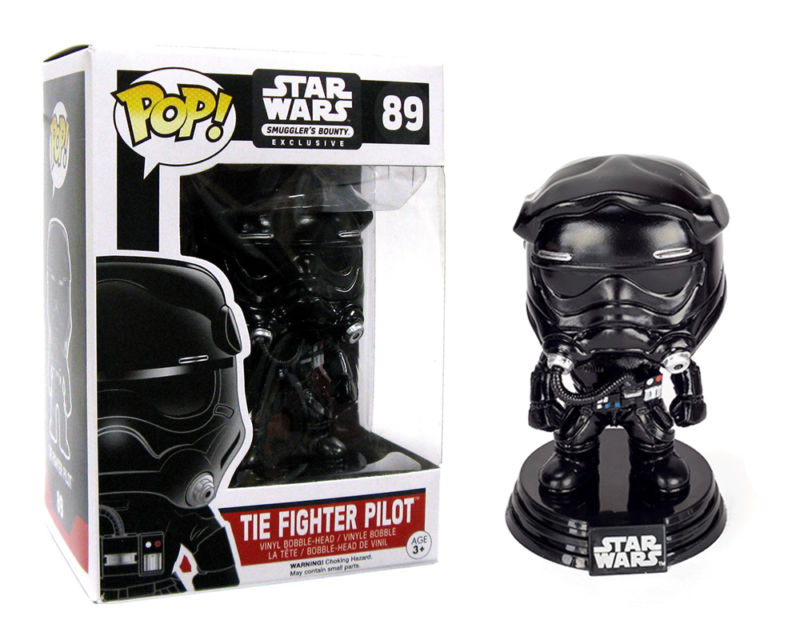 Star Wars Tie Fighter Pilot Pop Figure Black Chrome 9 cm Funko