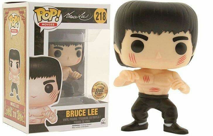 Funko Pop！Bruce Lee #218 White Pants Bait Exclusive “label” MINT With Protector
